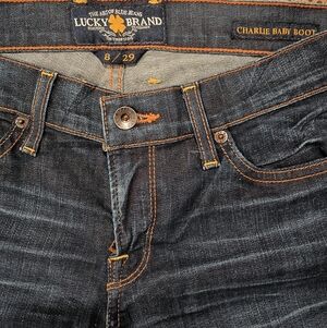 Lucky Brand Women's Charlie Baby Boot Jeans - Dark Blue